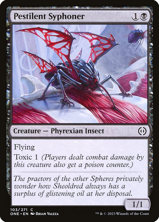 MTG Card Title: Pestilent Syphoner ONE/103