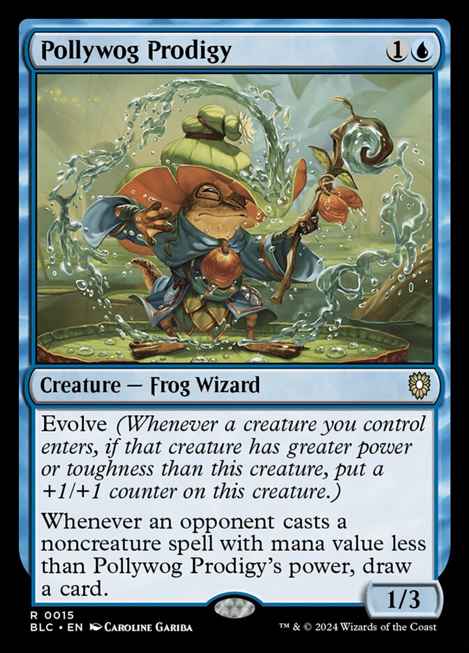 MTG Card Title: Pollywog Prodigy BLC/15