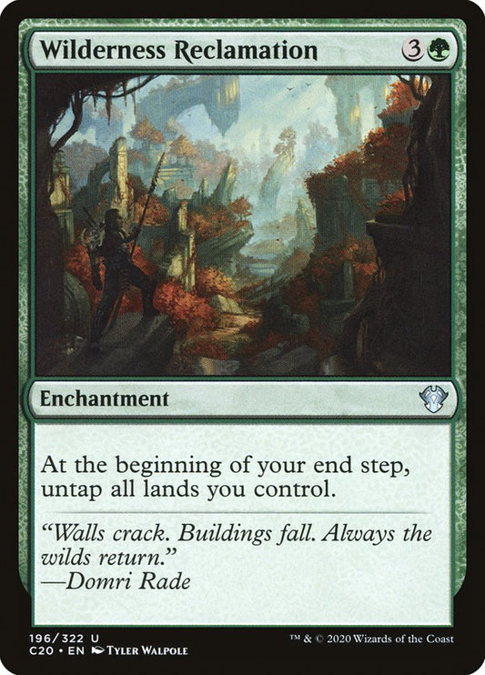 MTG Card Title: Wilderness Reclamation C20/196