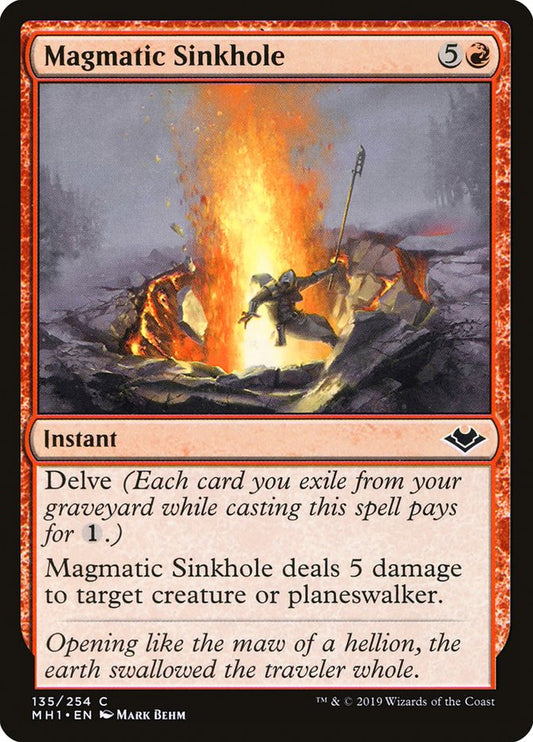 MTG Card Title: Magmatic Sinkhole MH1/135