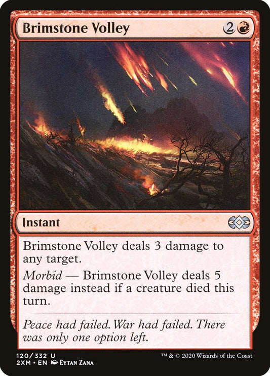 MTG Card Title: Brimstone Volley 2XM/120