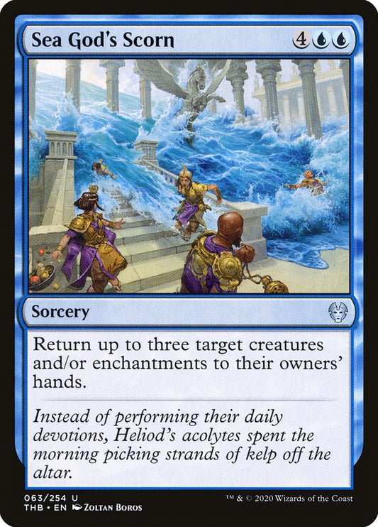 MTG Card Title: Sea God's Scorn THB/63