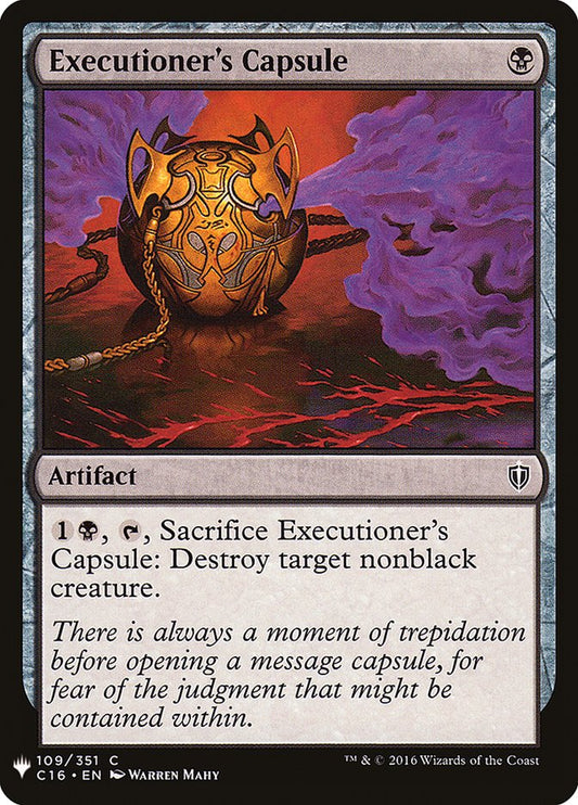 MTG Card Title: Executioner's Capsule PLST/C16-109