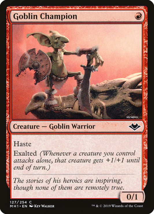 MTG Card Title: Goblin Champion MH1/127