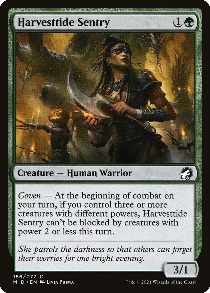 MTG Card Title: Harvesttide Sentry MID/186
