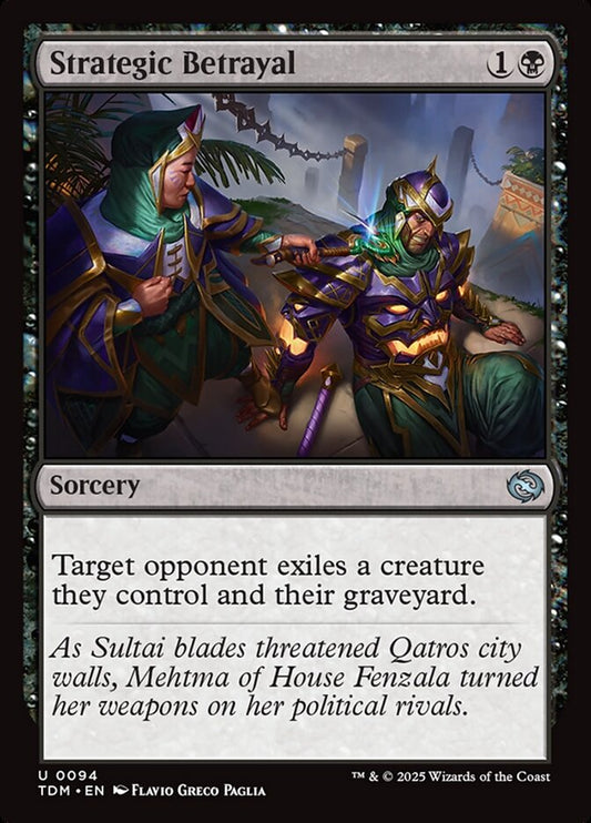 MTG Card Title: Strategic Betrayal TDM/94