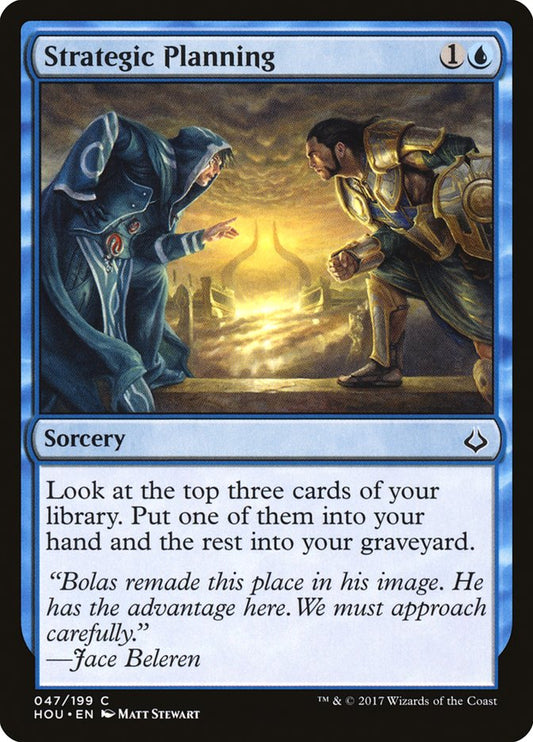 MTG Card Title: Strategic Planning HOU/47
