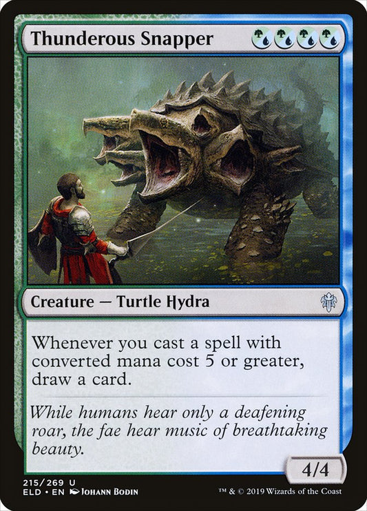 MTG Card Title: Thunderous Snapper ELD/215