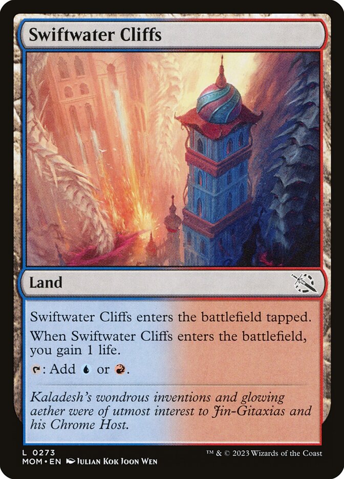 MTG Card Title: Swiftwater Cliffs MOM/273