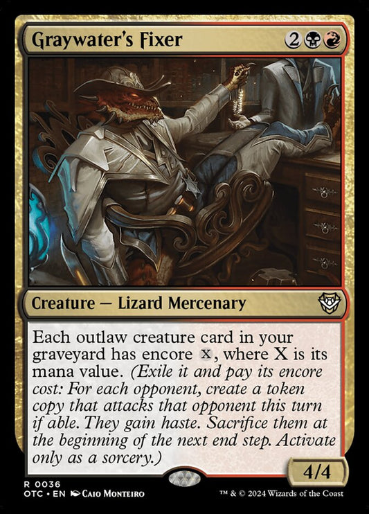 MTG Card Title: Graywater's Fixer OTC/36