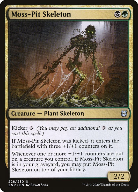 MTG Card Title: Moss-Pit Skeleton ZNR/228
