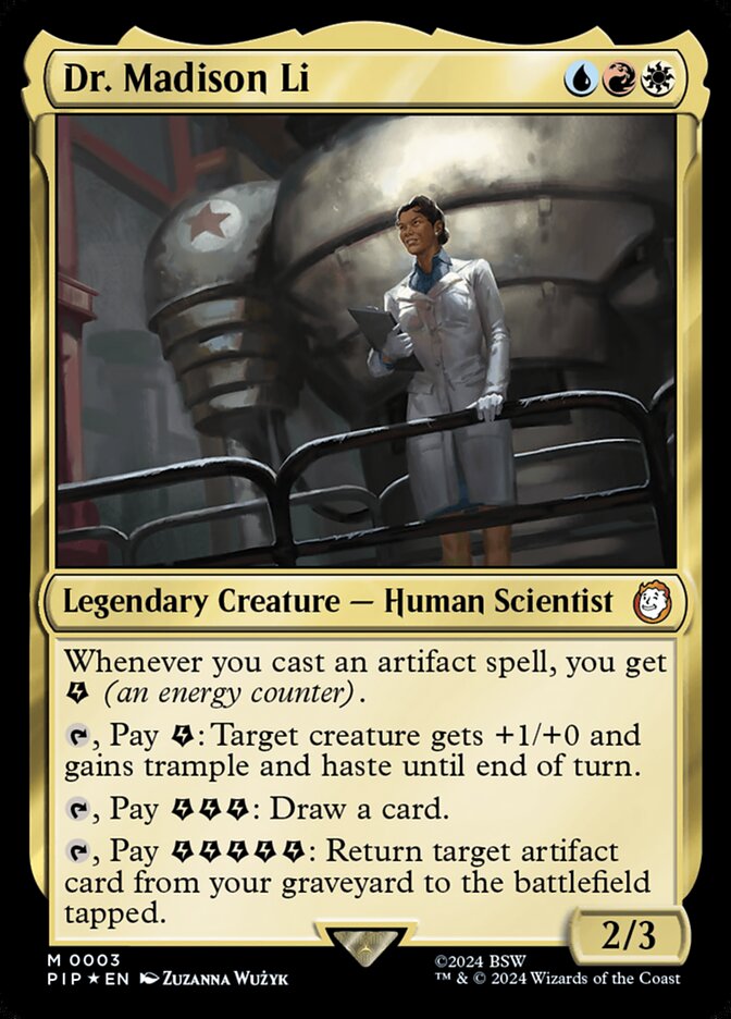 MTG Card Title: Dr. Madison Li PIP/3