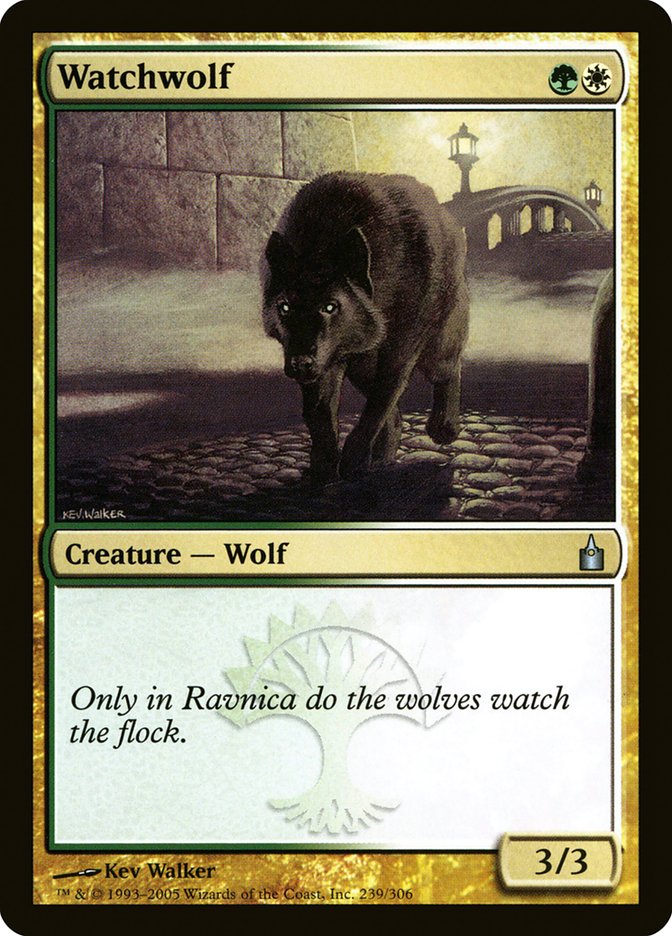 MTG Card Title: Watchwolf RAV/239