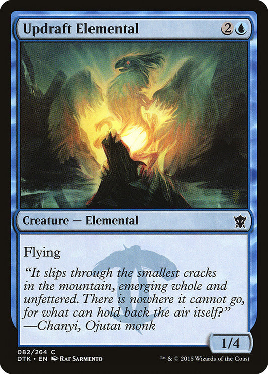 MTG Card Title: Updraft Elemental DTK/82