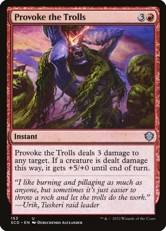 MTG Card Title: Provoke the Trolls SCD/153