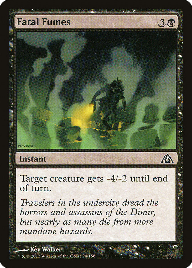 MTG Card Title: Fatal Fumes DGM/24