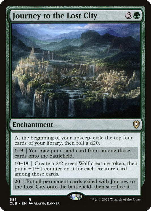 MTG Card Title: Journey to the Lost City CLB/681