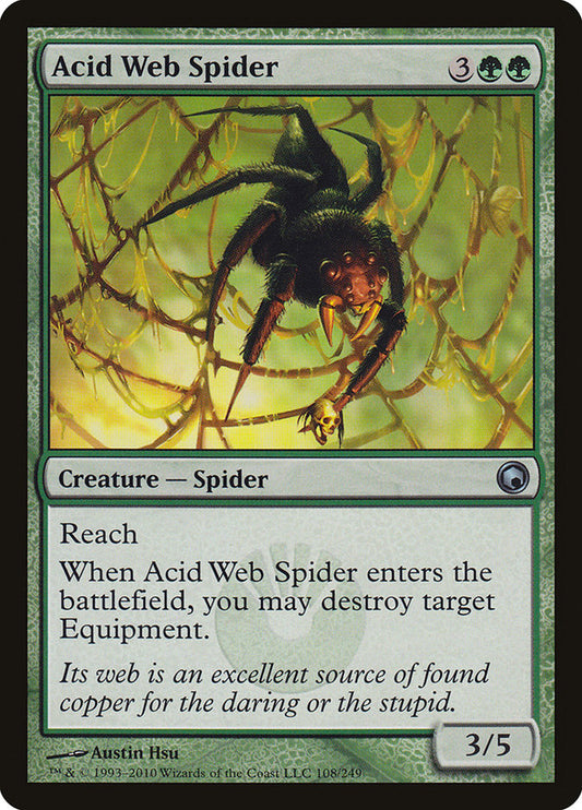 MTG Card Title: Acid Web Spider SOM/108