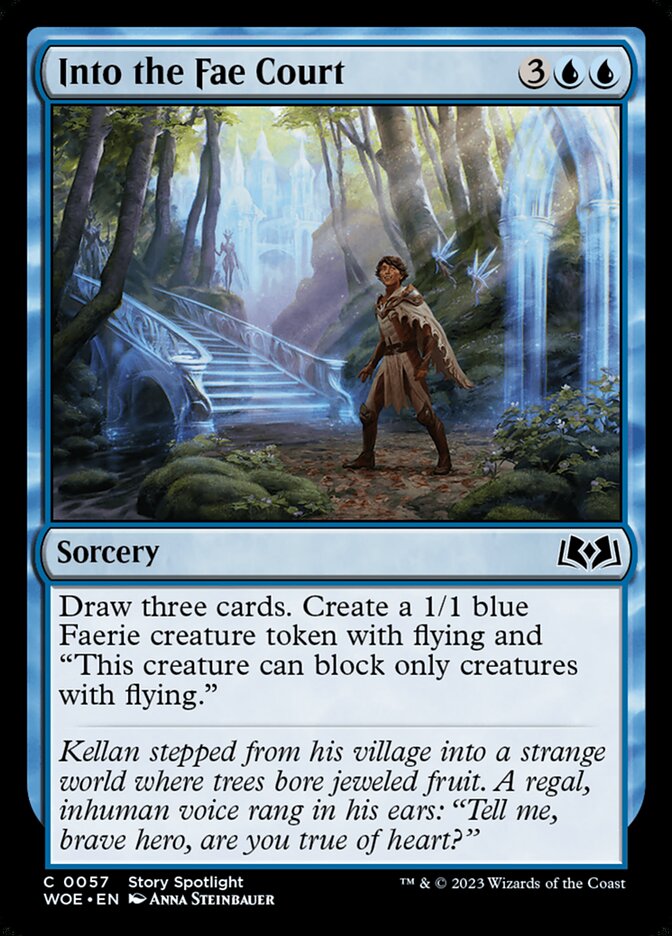 MTG Card Title: Into the Fae Court WOE/57