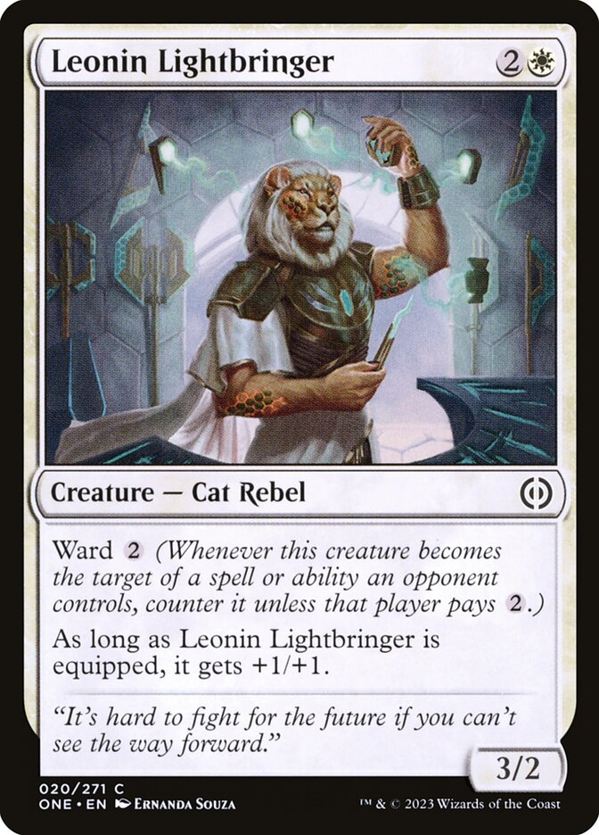 MTG Card Title: Leonin Lightbringer ONE/20