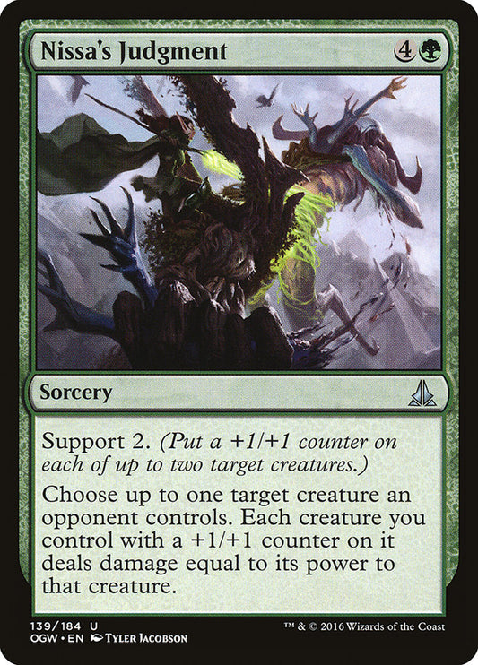 MTG Card Title: Nissa's Judgment OGW/139