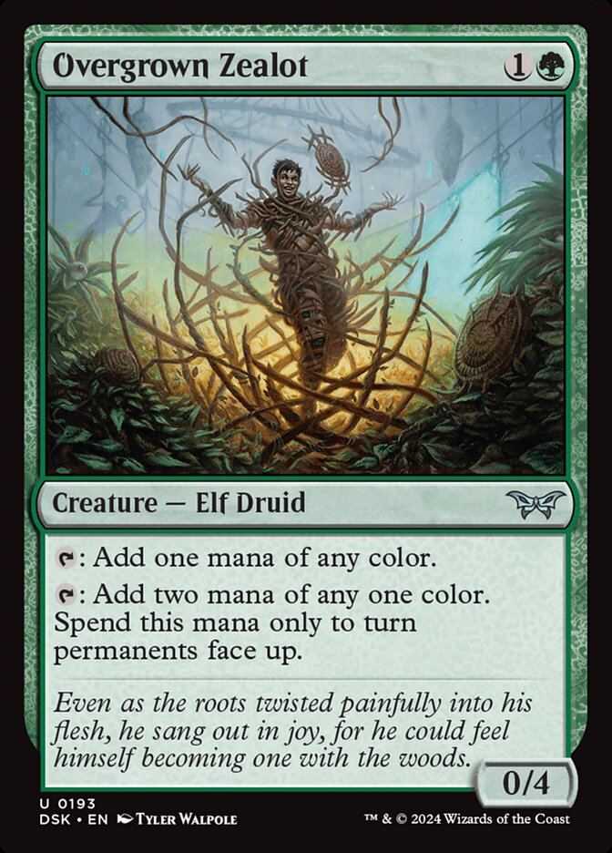MTG Card Title: Overgrown Zealot DSK/193