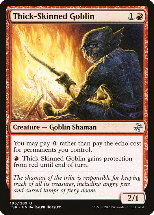 MTG Card Title: Thick-Skinned Goblin TSR/196