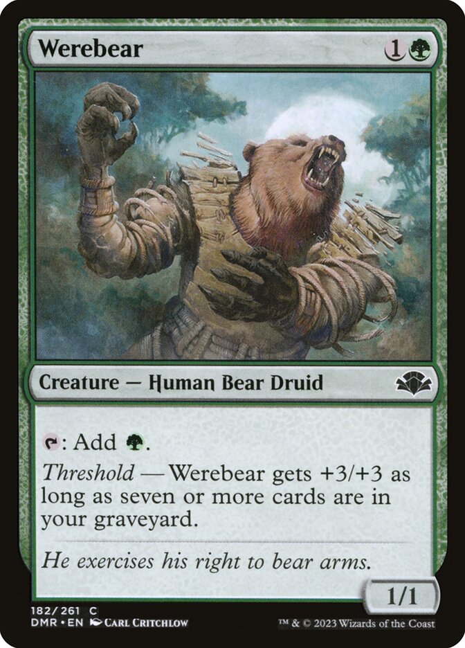 MTG Card Title: Werebear DMR/182