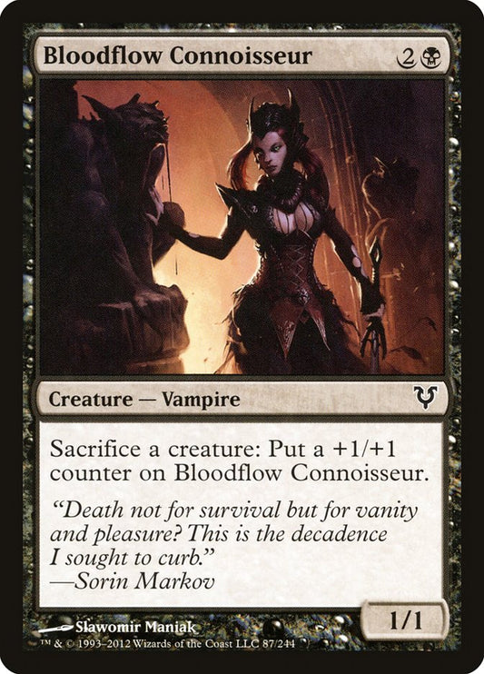 MTG Card Title: Bloodflow Connoisseur AVR/87