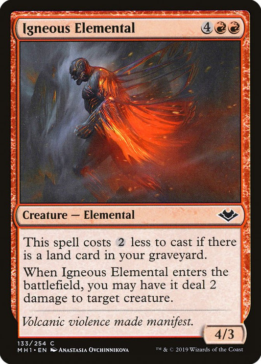 MTG Card Title: Igneous Elemental MH1/133