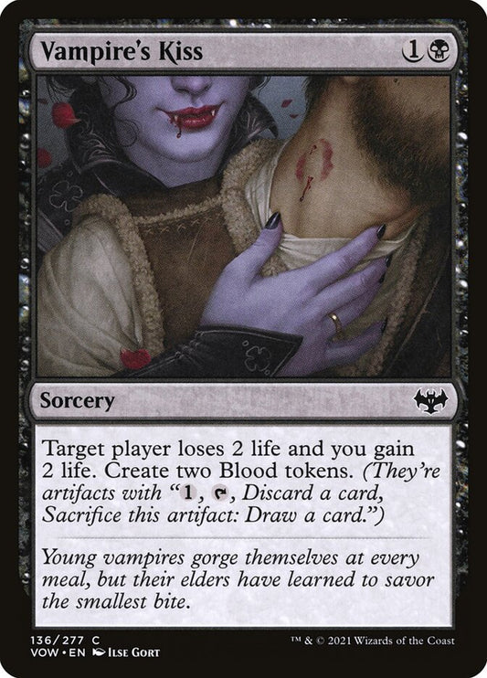 MTG Card Title: Vampire's Kiss VOW/136
