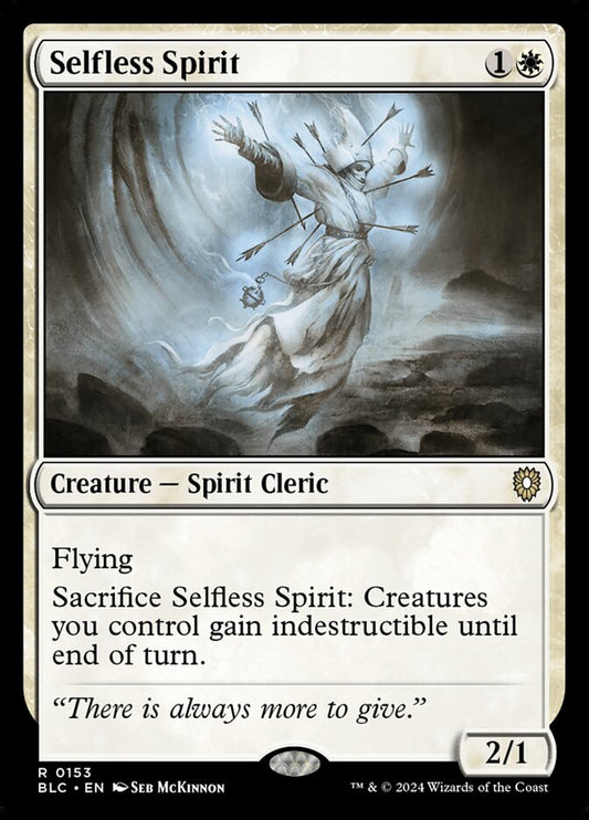 MTG Card Title: Selfless Spirit BLC/153