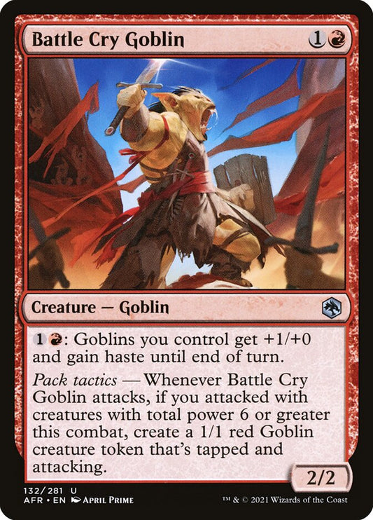 MTG Card Title: Battle Cry Goblin AFR/132