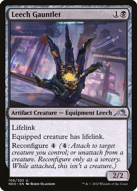 MTG Card Title: Leech Gauntlet NEO/106