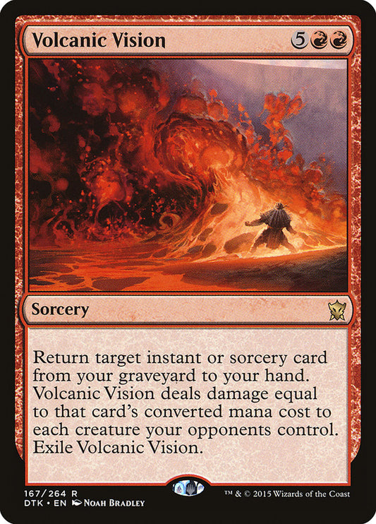 MTG Card Title: Volcanic Vision DTK/167