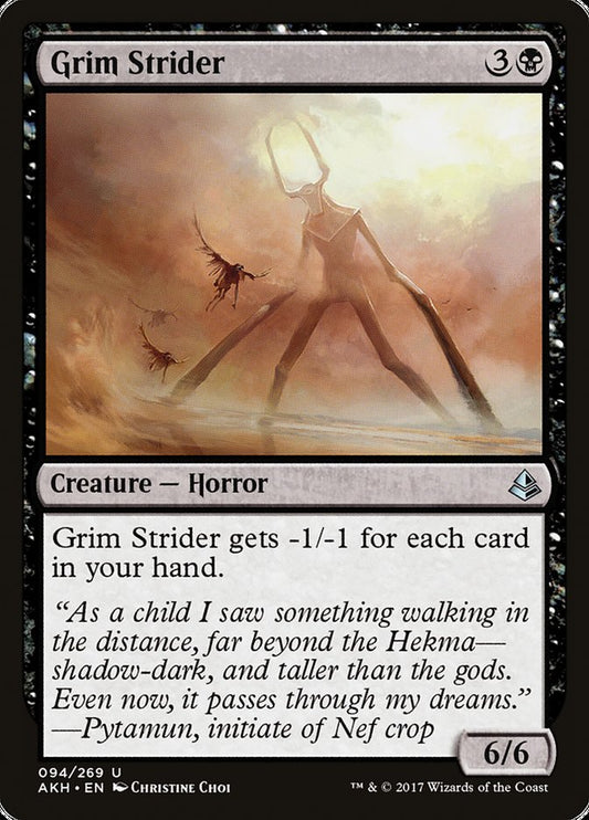MTG Card Title: Grim Strider AKH/94