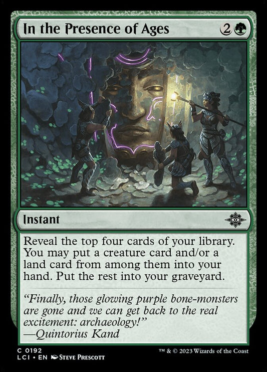 MTG Card Title: In the Presence of Ages LCI/192
