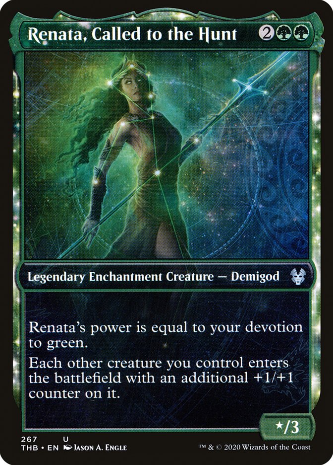 MTG Card Title: Renata, Called to the Hunt THB/267