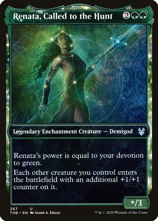 MTG Card Title: Renata, Called to the Hunt THB/267