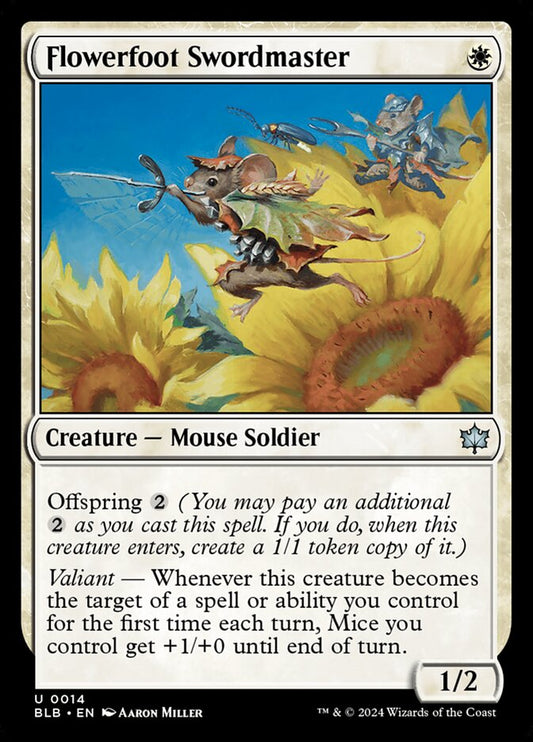 MTG Card Title: Flowerfoot Swordmaster BLB/14