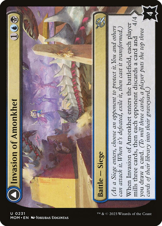 MTG Card Title: Invasion of Amonkhet // Lazotep Convert MOM/231