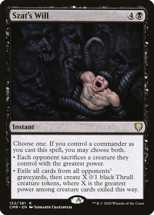 MTG Card Title: Szat's Will CMR/152