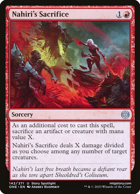 MTG Card Title: Nahiri's Sacrifice ONE/142