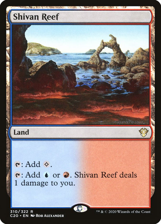 MTG Card Title: Shivan Reef C20/310