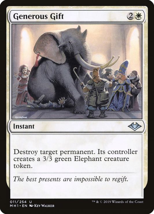 MTG Card Title: Generous Gift MH1/11