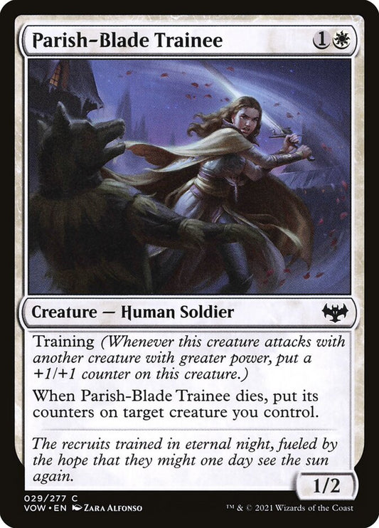 MTG Card Title: Parish-Blade Trainee VOW/29