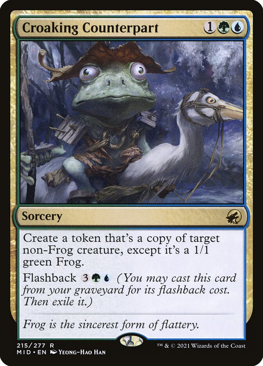 MTG Card Title: Croaking Counterpart MID/215