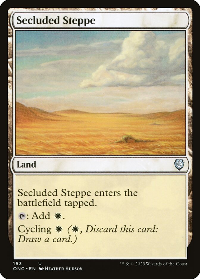 MTG Card Title: Secluded Steppe ONC/163