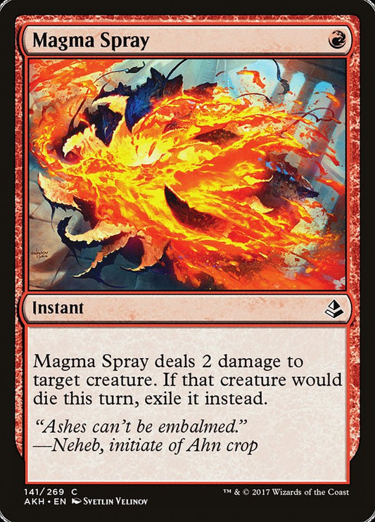 MTG Card Title: Magma Spray AKH/141