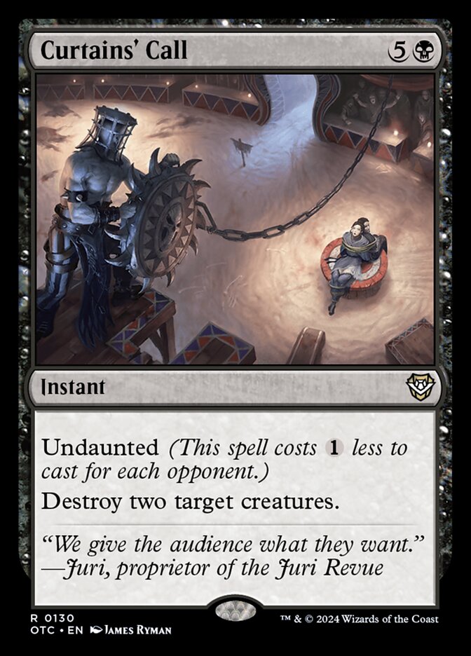 MTG Card Title: Curtains' Call OTC/130